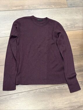 ATM Anthony Thomas Melillo Cashmere Plum Crew Neck Sweater